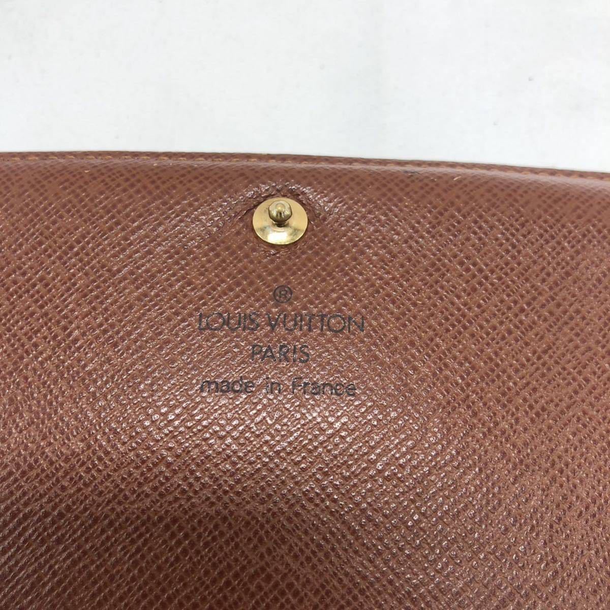 LOUIS VUITTON ルイヴィトン モノグラム ポルトフォイユ・トレゾール M61736/SP1011 切れ有 YS MSDC_画像8