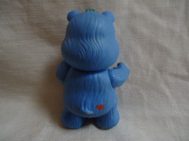 即決 ＵＳ 1983年製 ケアベア 青色 8.5センチ ヴィンテージ ドール フィギュア 飾り物 香港製 クマの画像4