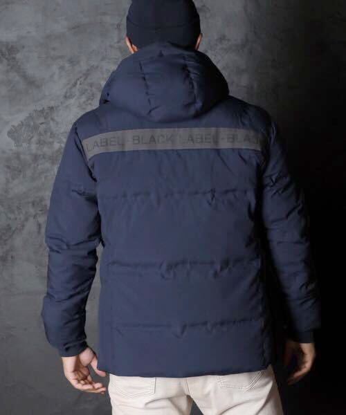 The DUFFER of ST.GEORGE (BLACK LABEL)EASY DOWN JK: table reverse side stretch material high‐necked down jacket L
