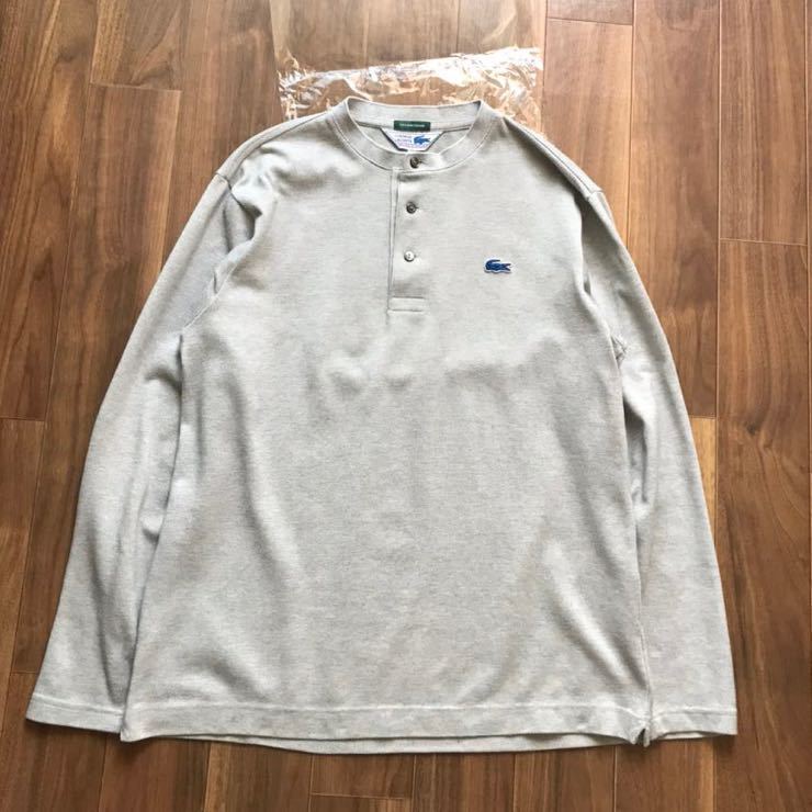 LACOSTE(ラコステ):【SHIPS別注】THERMO LITE(R) ヘンリーネック Tシャツ 灰3_画像3