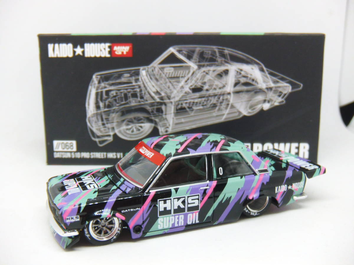 KAIDO★HOUSE MINIGT //68 DATSUN 510 PRO STREET HKS V1 街道ハウス ミニＧＴ ダットサン 510 プロストリート HKS V1_画像1