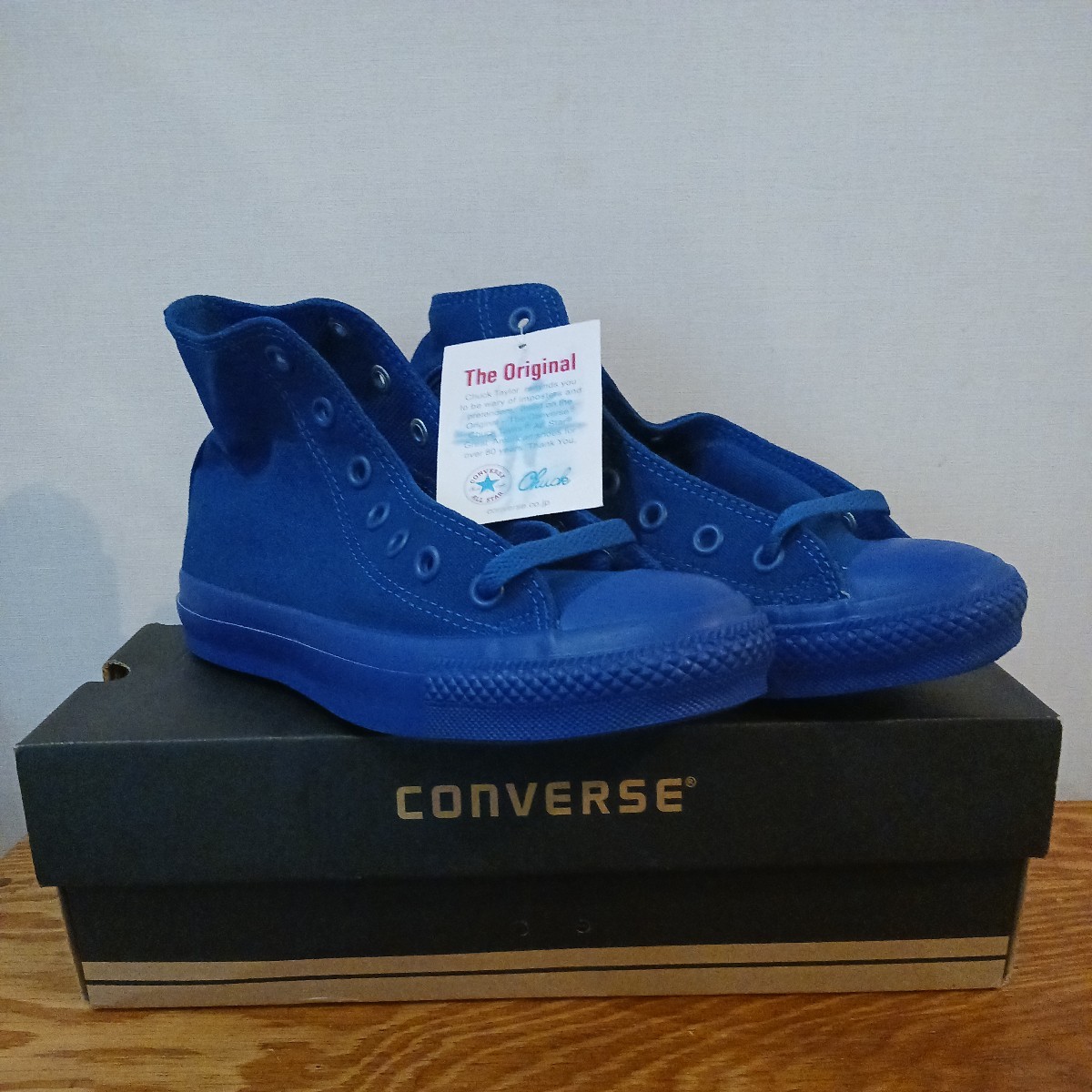 CONVERSE コンバース ハイカットスニーカー ALL STAR MONOCOLORS VD HI オールスター モノカラーズ VD 32961226 BLUE US5 24 ブルー 青 _画像2