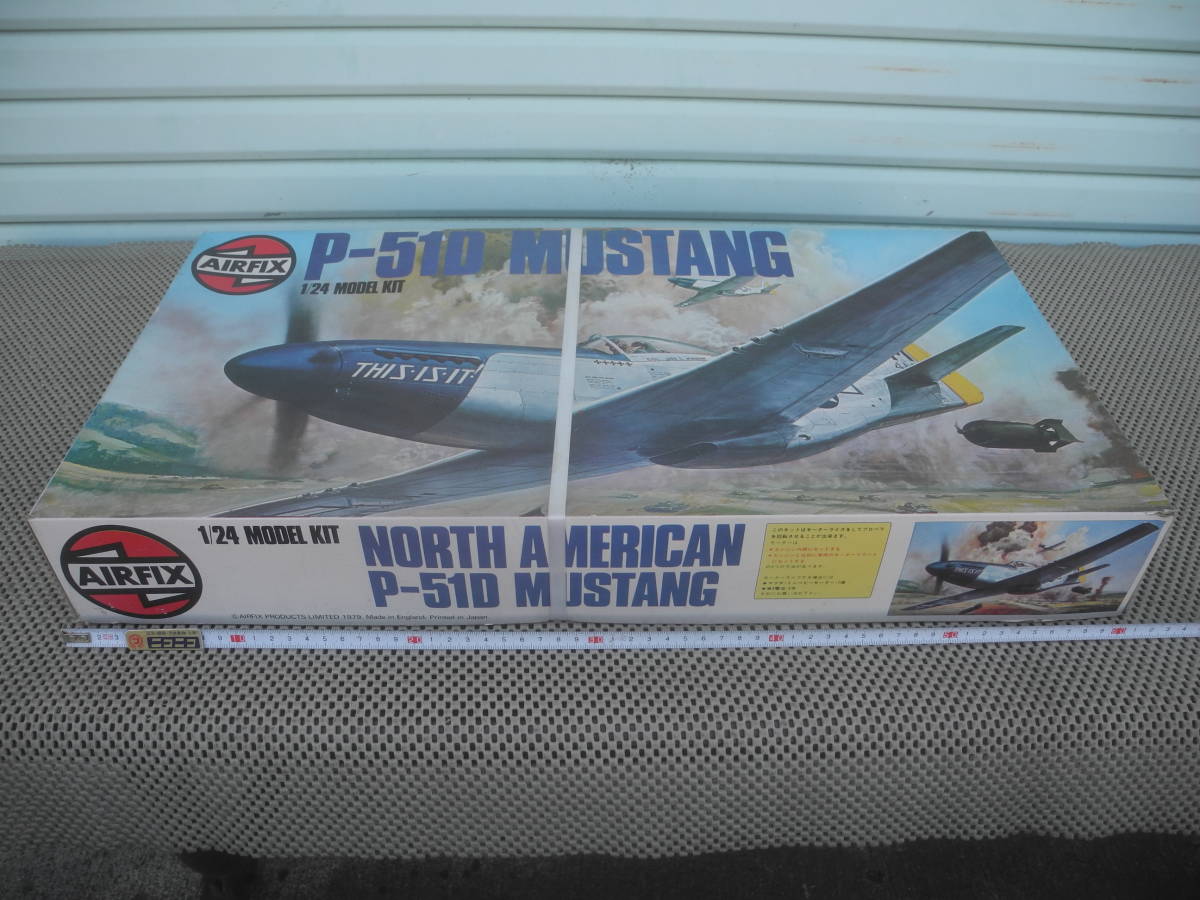 【新品未開封】AIRFIX 1/24 P-51D ムスタング NORTH AMERICAN MUSTANG エアフィックス スーパーキットシリーズ 軍用機 プラモデル レトロ_画像2