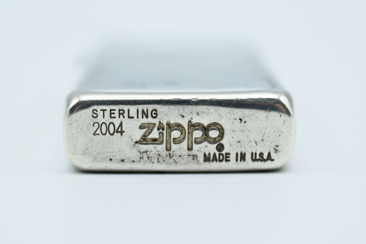 M11 Zippo ジッポー スターリング スリム オイルライター シルバー_画像6