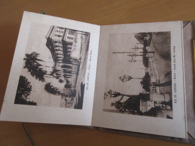リオネジャネイロ　　戦前の街並みや景勝地の写真をジャバラ形式で載せた冊子を見た目良く装飾したもの。写真30枚　観光土産品？_画像5