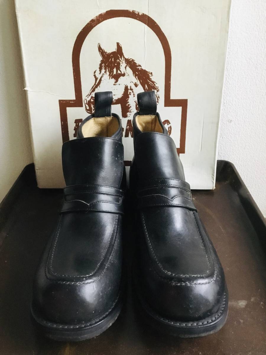  regular goods *EL CANELO/ L ka Nero * original leather / leather men's boots black unused goods 