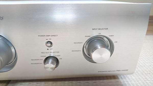 b221◆DENON Denon PMA  -  1500SE集成放大器音頻通電確認二手銀聲設備    原文:b221◆DENON デノン PMA-1500SE プリメインアンプ オーディオ 通電確認済み 中古品 シルバー 音響機器