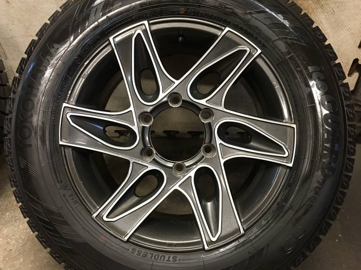 【200系ハイエース】9分山215/65R16ヨコハマIG60 スタッドレスタイヤ 16×7J+38 PCD139.7 6H RAYS DAYTONAアルミホイール ４本_画像6