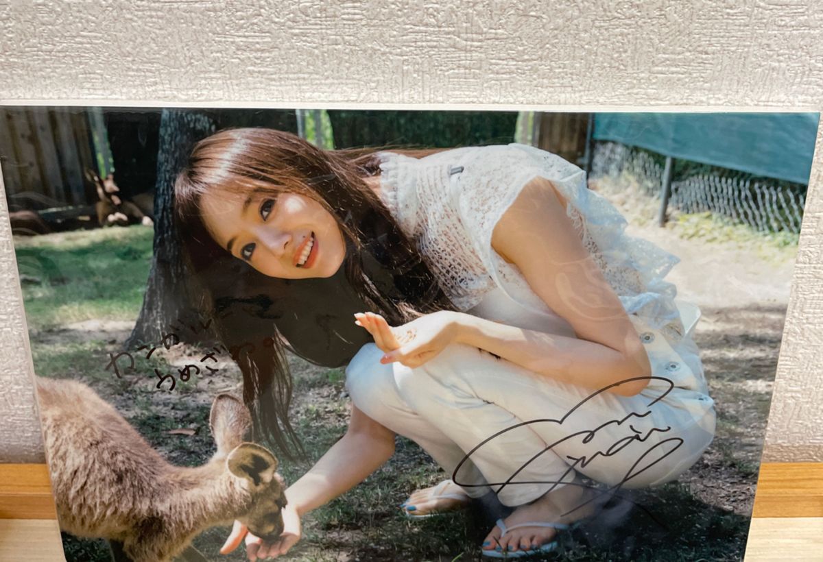 最終値下げ！　乃木坂46 梅澤美波　写真集　夢の近く　直筆サイン入りパネル　当選品