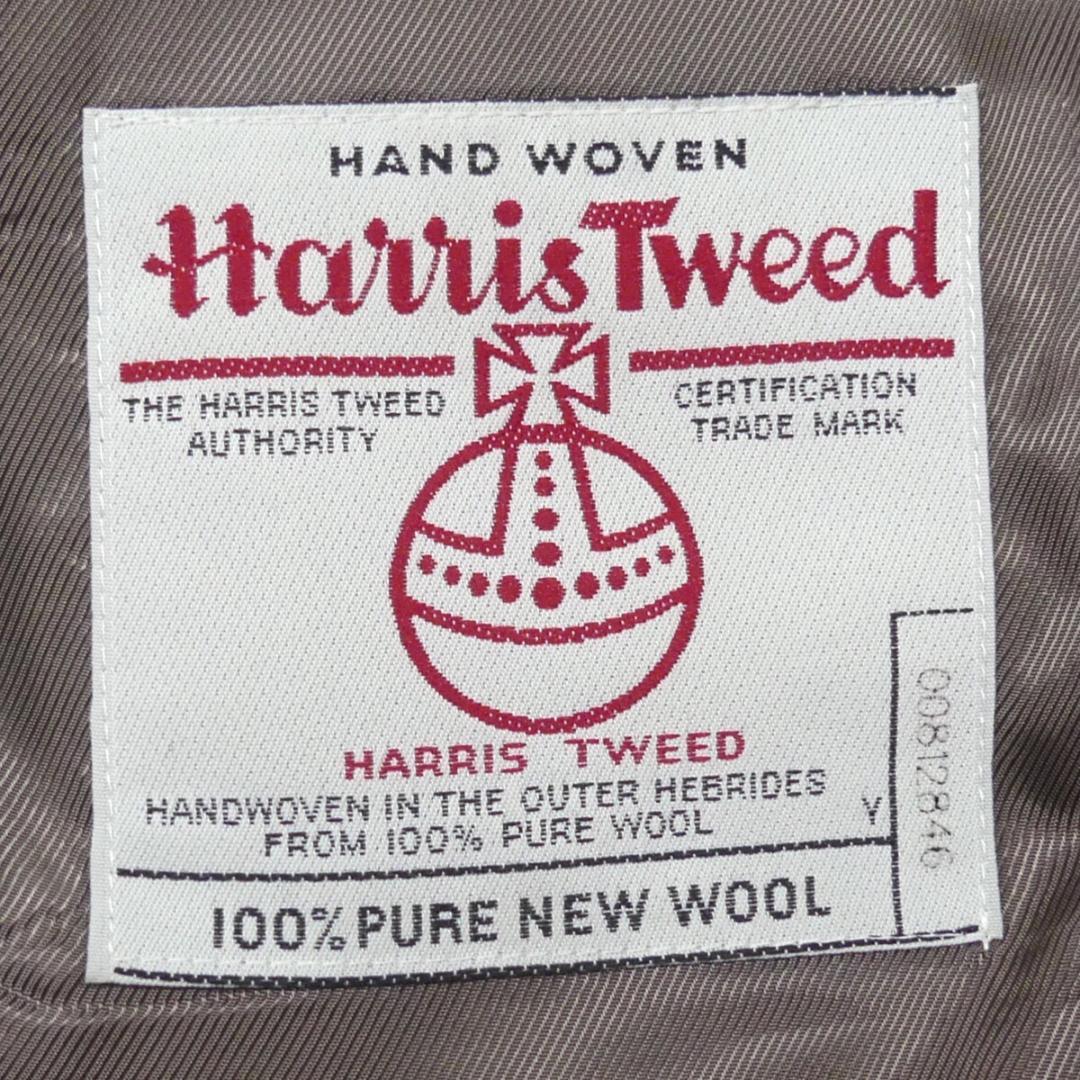 即決★Harris Tweed★メンズM テーラードジャケット ハリスツイード 茶 チェック ウール ブレザー 上着 アウター_画像6