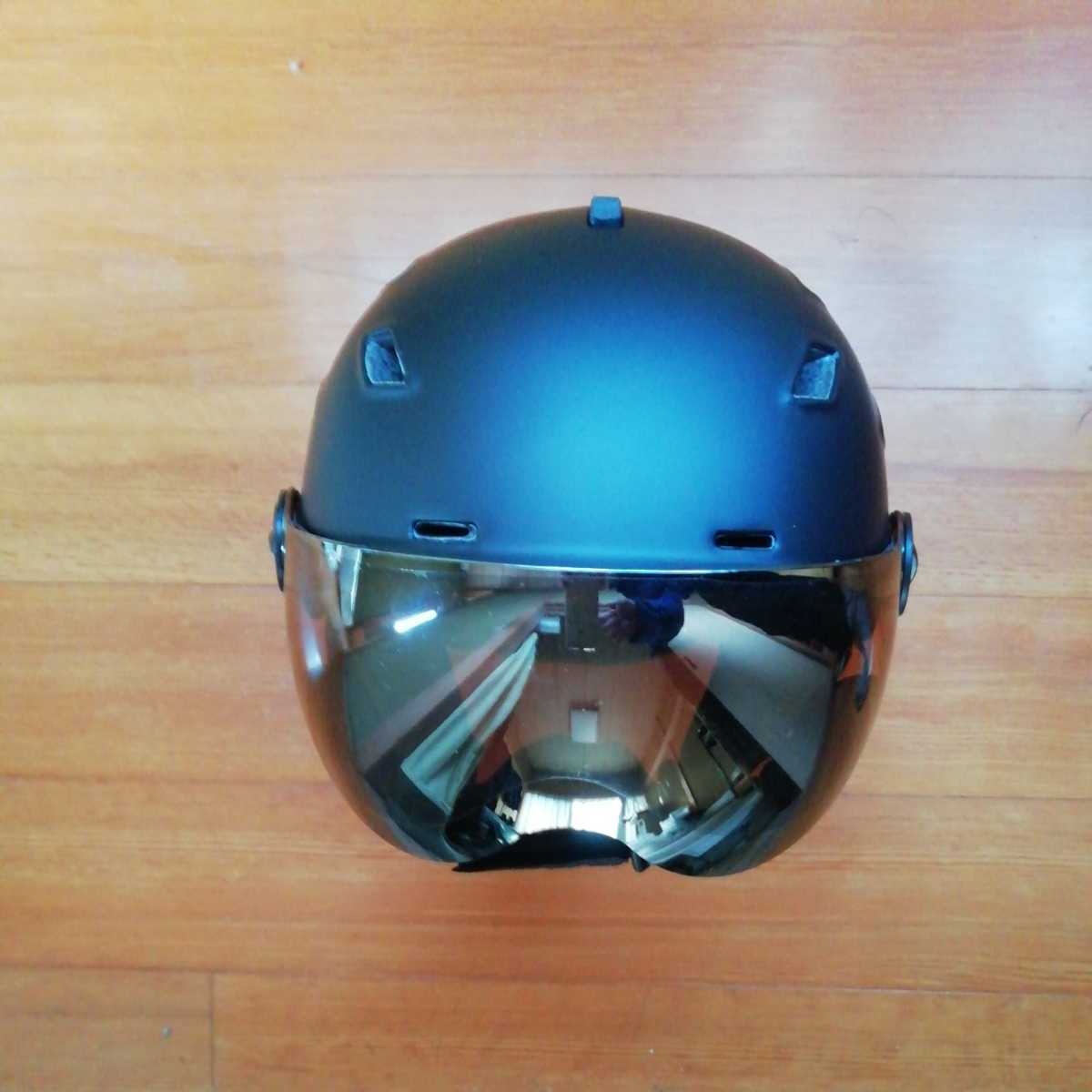 新品未使用 バイザー ヘルメット サイズ L（58cm～61cm）カラー マットブラック スノーボードヘルメット スキーヘルメット ゴーグル