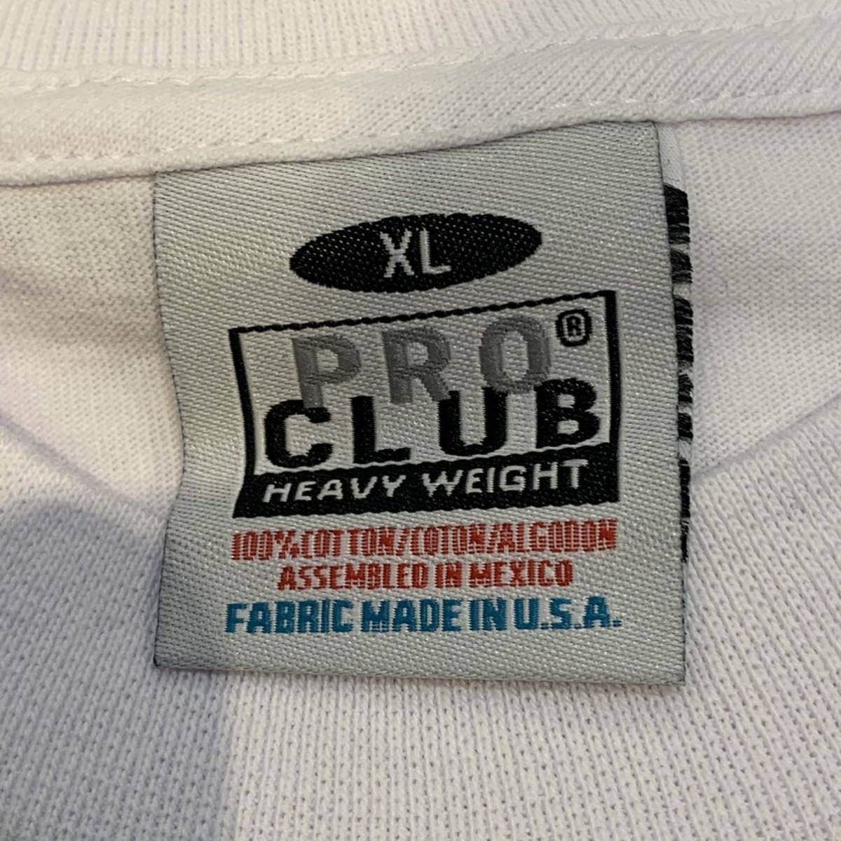 新品未使用 PROCLUB プロクラブ 6.5oz ヘビーウエイト 無地半袖Tシャツ 白2枚セット XL_画像6