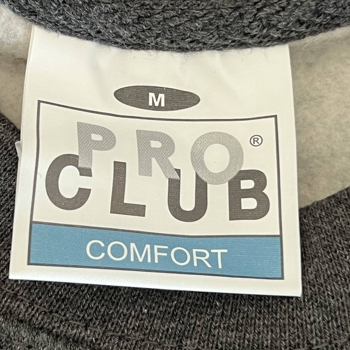 新品未使用 プロクラブ コンフォート 9oz 無地 クルーネック トレーナー チャコール Mサイズ PROCLUB COMFORT_画像8