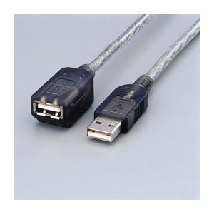 (まとめ)エレコム マグネット内蔵USB延長ケーブル USB-EAM1GT【×5セット】