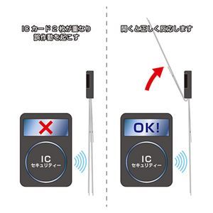 【新品】（まとめ） オープン工業 名札用ケース チャック式 ヨコ 名刺2枚収納 10枚入 黒 【×3セット】_画像3