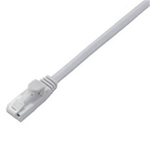 【新品】【訳あり・在庫処分】CAT6対応 爪折れ防止 LANケーブル 10m／簡易パッケージ仕様（ホワイト）_画像1