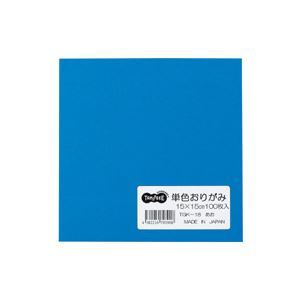 【新品】(まとめ) TANOSEE 単色おりがみ あお 1パック(100枚) 【×30セット】