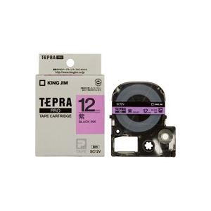 【新品】(業務用5セット) キングジム テプラPROテープ/ラベルライター用テープ 【幅：12mm】 SC12V 紫に黒文字_画像1