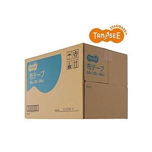 【新品】（まとめ）TANOSEE 布粘着テープ 重梱包用 50mm×25m 30巻