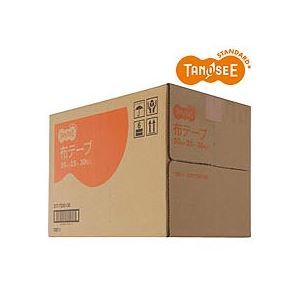 【新品】（まとめ）TANOSEE 布テープ 50mm×25m 30巻