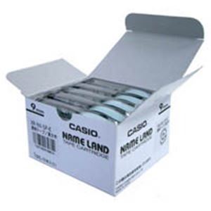 【新品】カシオ計算機(CASIO) テープ XR-9X-5P-E 透明に黒文字 9mm 5個