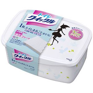 【新品】(まとめ) 花王 トイレクイックル 本体 1箱(10枚) 【×15セット】_画像1