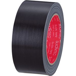 【新品】（まとめ） スリオンテック カラー布テープ 50mm×25m 黒 343702BK 1巻 【×15セット】