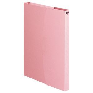 【新品】（まとめ） TANOSEE ケースファイル A4タテ 230枚収容 背幅23mm ピンク 1パック（3冊） 【×15セット】