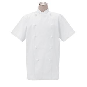 【新品】workfriend 調理用白衣コックコート半袖綿100% SC412 LLサイズ_画像1