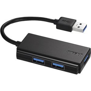 【新品】バッファロー（サプライ） USB3.0 バスパワー 3ポート ハブ ブラック BSH3U100U3BKZ_画像1