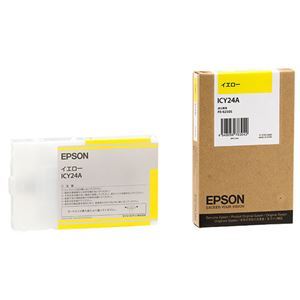 【新品】(まとめ) エプソン EPSON PX-P／K3インクカートリッジ イエロー 110ml ICY24A 1個 【×10セット】