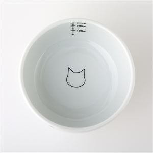 【新品】（まとめ）猫壱ハッピーダイニング 脚付ウォーターボウル 猫柄 シリコン付き（ペット用品）【×30セット】_画像2