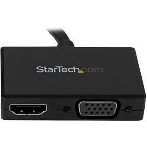 【新品】（まとめ）StarTech.com DisplayPort-HDMI/VGA変換アダプタ ツーインワン（2-in-1） トラベルAVアダプタ_画像2