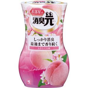 【新品】（まとめ）小林製薬 お部屋の消臭元 もぎたて白桃 400ml 1個 【×5セット】_画像1