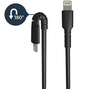 【新品】（まとめ）StarTech.com 高耐久性ライトニングケーブル 1m ブラック Apple MFi認証 Lightning - USB ケー_画像2