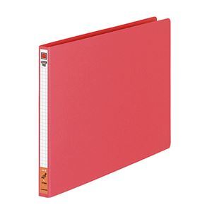 【新品】コクヨ レターファイル（色厚板紙）A4ヨコ 120枚収容 背幅20mm 赤 フ-555R 1セット（10冊）