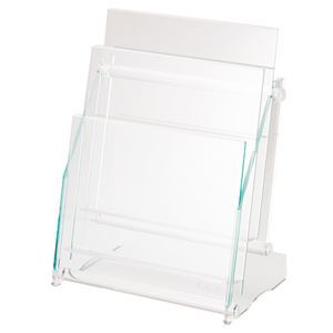 新品】ライオン事務器 卓上パンフレットスタンド アクリル 新品】ライオン事務器 卓上パンフレットスタンド アクリル