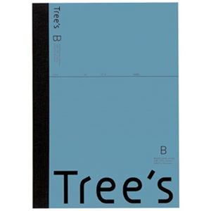 【新品】（まとめ）キョクトウ・アソシエイツ Trees B5 B罫 50枚 ブルーグレー【×30セット】