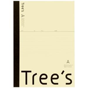 【新品】（まとめ）キョクトウ・アソシエイツ Trees A4 A罫 40枚 クリーム【×20セット】