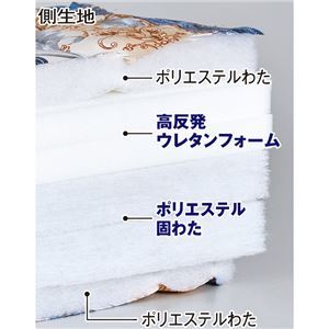 【新品】敷布団 厚さ7cm シングル 100×200cm ピンク 日本製 防ダニ 抗菌 防臭 テイジン素材使用 高反発 寝具_画像3