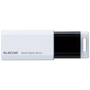 【新品】（まとめ）エレコム 外付けポータブルSSD500GB ホワイト ESD-EPK0500GWH 1台【×3セット】_画像2