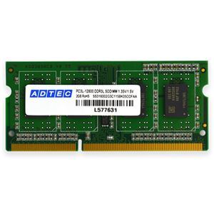 【新品】アドテック DDR3L 1600MHzPC3L-12800 204Pin SO-DIMM 4GB 省電力 ADS12800N-L4G 1枚
