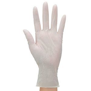 【新品】（まとめ） エステー モデルローブ No.981ニトリル使いきり手袋（粉付） SS ホワイト 1箱（100枚） 【×5セット】_画像2