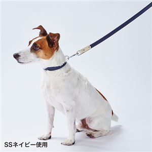 【新品】レザースタイルカラー SS ネイビー (犬用品/首輪)_画像4