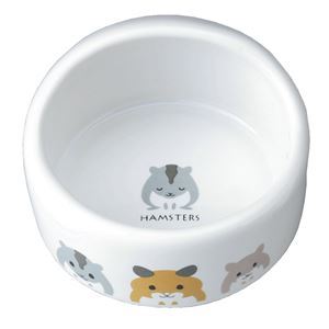 【新品】（まとめ）ハムちゃんのフード付食器【×5セット】 (小動物用品/食器・給水器)_画像1