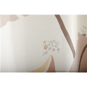 【新品】スミノエ PEANUTS 遮光カーテン ワイルドリーフ 約幅100×丈200cm ピンク 1枚入 日本製_画像4
