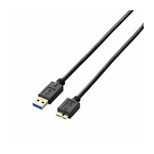 【新品】(まとめ)エレコム USB3.0ケーブル(A-microB) USB3-AMB05BK【×3セット】_画像1
