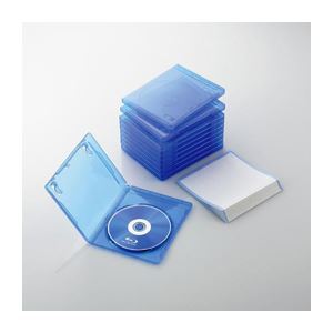 【新品】（まとめ）エレコム Blu-rayディスクケース（1枚収納タイプ） CCD-BLU110CBU【×5セット】