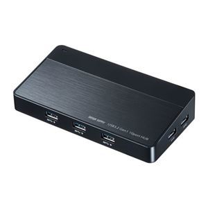 【新品】サンワサプライ USB3.2Gen1 10ポートハブ USB-3H1006BK_画像1