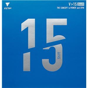 【新品】VICTAS（ヴィクタス） 卓球ラケット VICTAS V 15 スティフ 裏ソフトラバー 20521 レッド 2.0_画像1